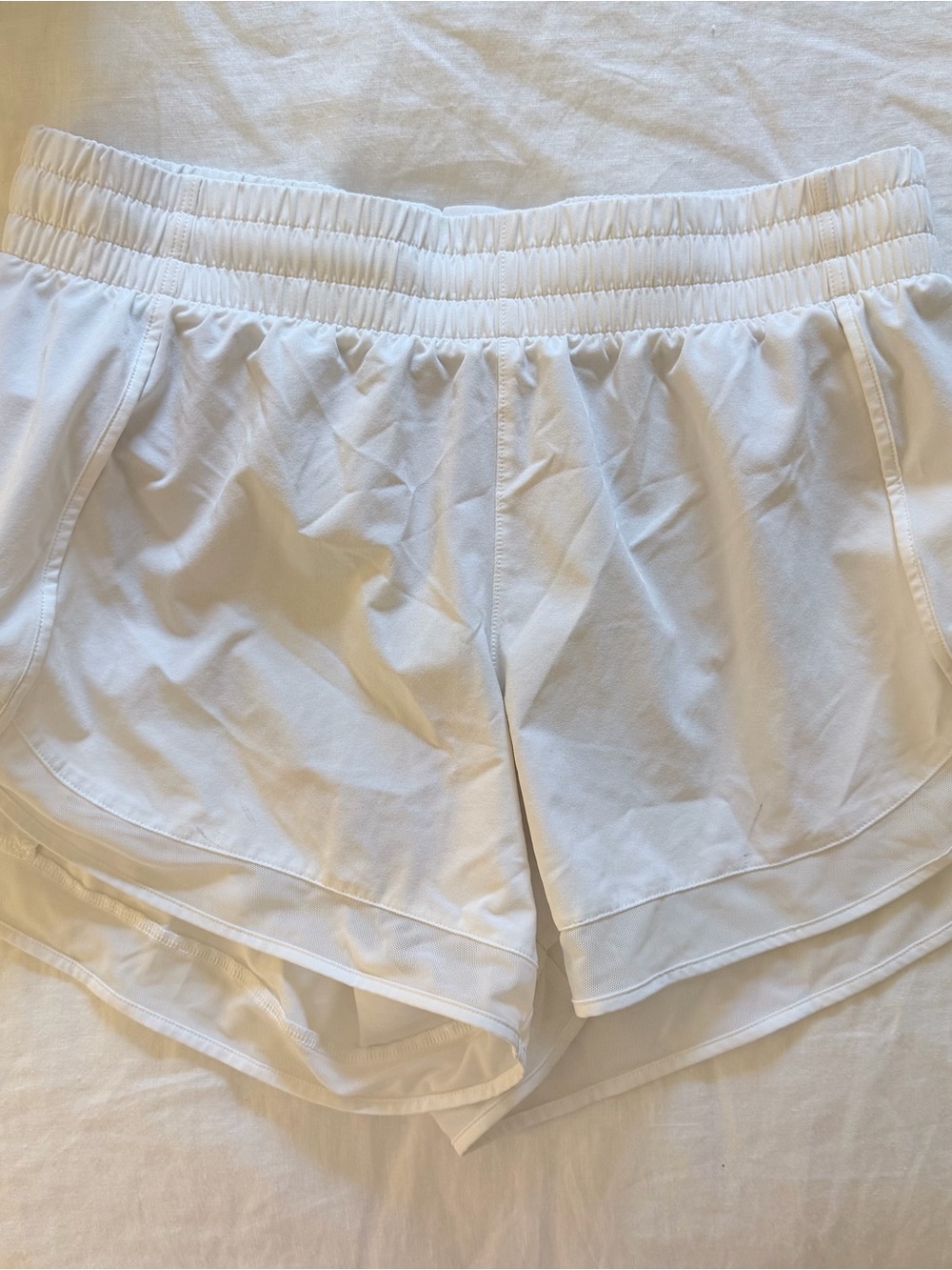 Athleta Racer Run Short 4” White